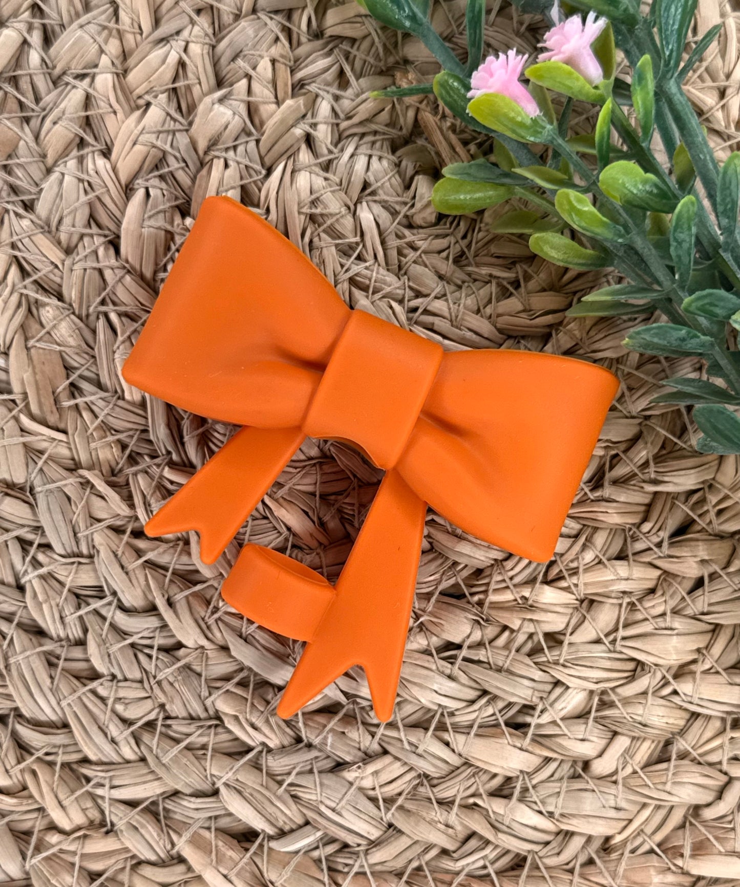 Mega Bow Straw Topper | Solids