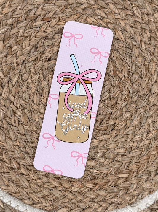 Iced Coffee Girly Bookmark