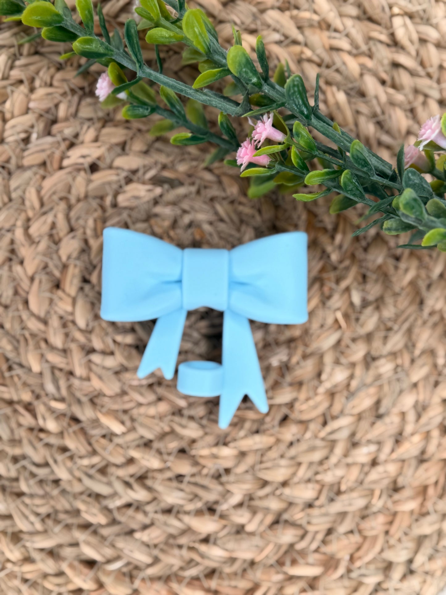Mega Bow Straw Topper | Solids